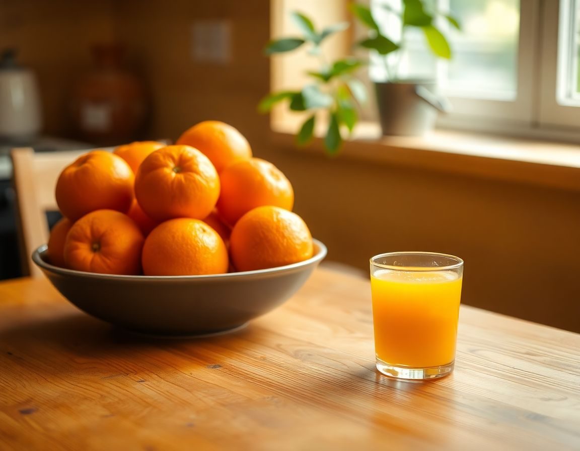 El jugo de tres naranjas se toma en dos minutos. Tres naranjas enteras, nunca.