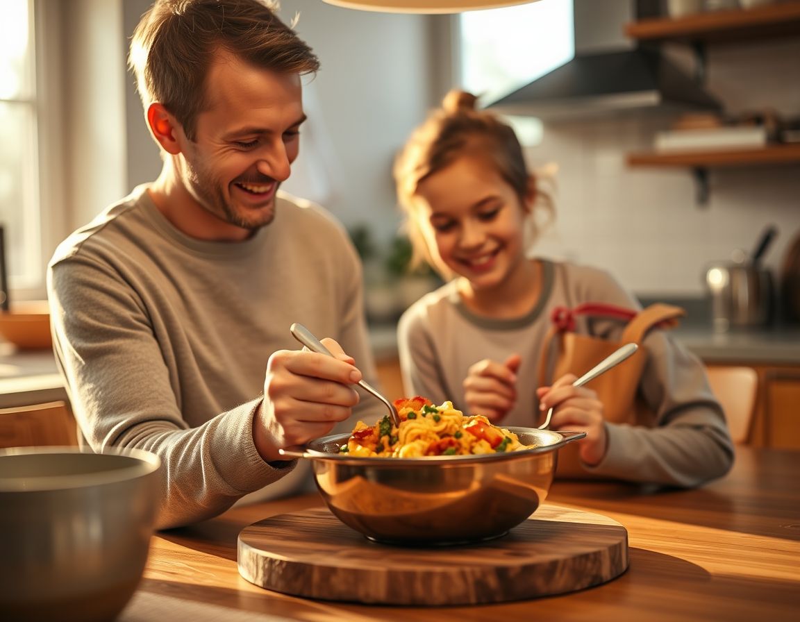 El orgullo de haber cocinado algo propio es uno de los mejores impulsores de autoestima en la primera infancia.
