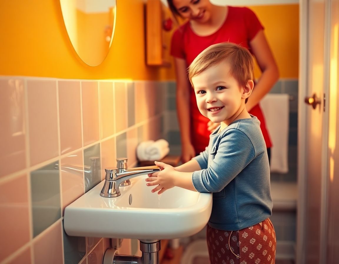 Integrar el lavado de manos como parte del ritual del baño refuerza los hábitos de higiene desde el inicio.