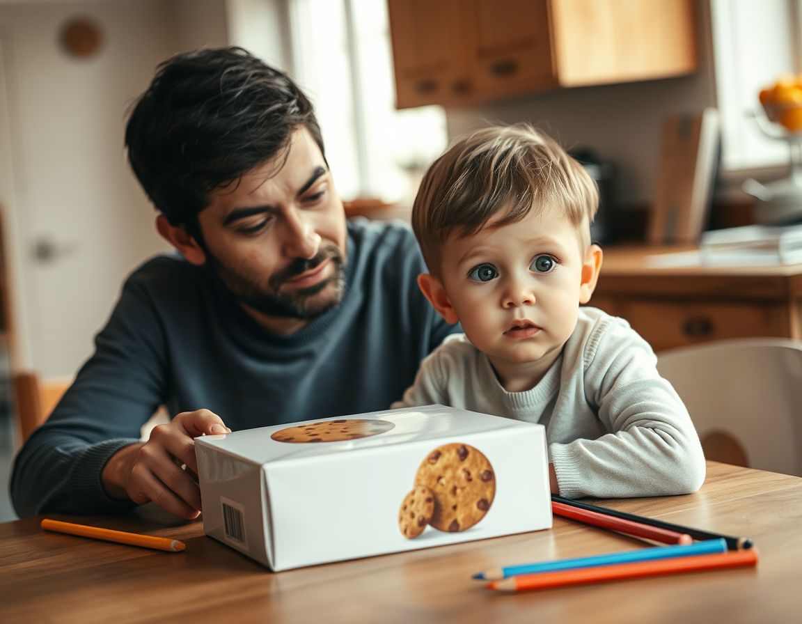 La prueba de la caja: si tu hijo dice que la prima pensará «lápices», todavía está en camino. Si dice «galletas» y se ríe, acaba de darte la respuesta que a los tres años casi nadie da.