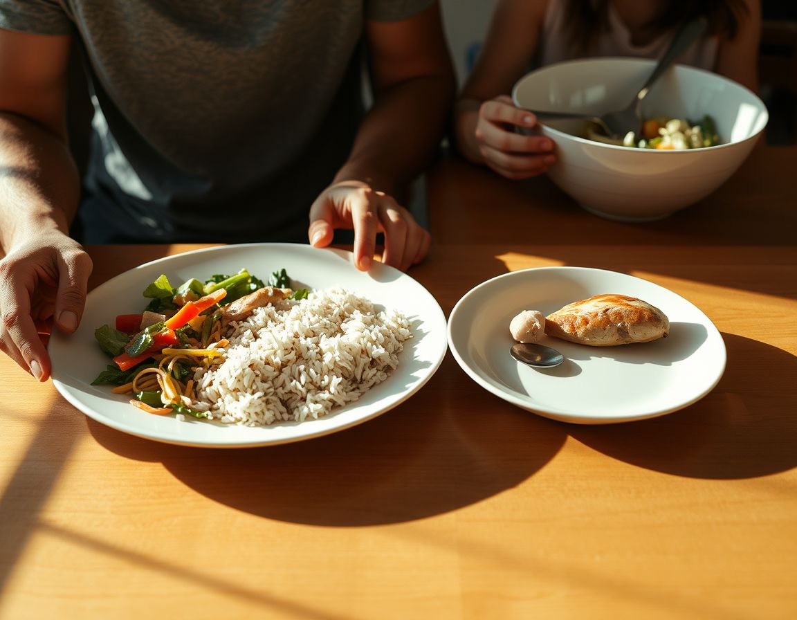 Poco en el plato y la fuente en la mesa: el que pide más aprende a notar cuándo tiene hambre.