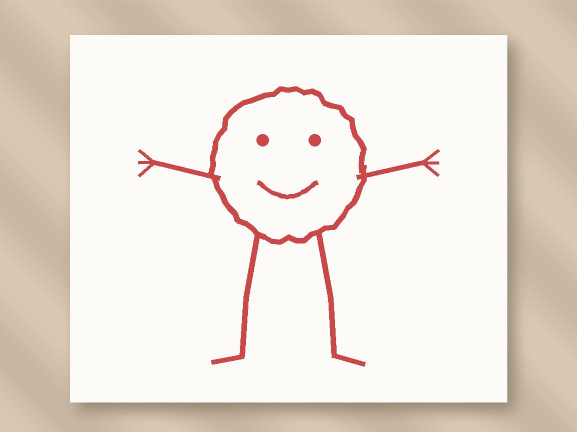 La figura renacuajo aparece igual en niños de culturas que nunca se vieron: no es un error de observación.