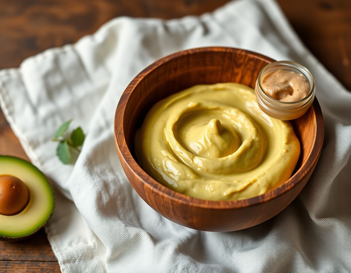 Puré de aguacate con huevo y una pequeña cantidad de crema de cacahuate: una combinación amigable para los primeros meses de alimentación complementaria.