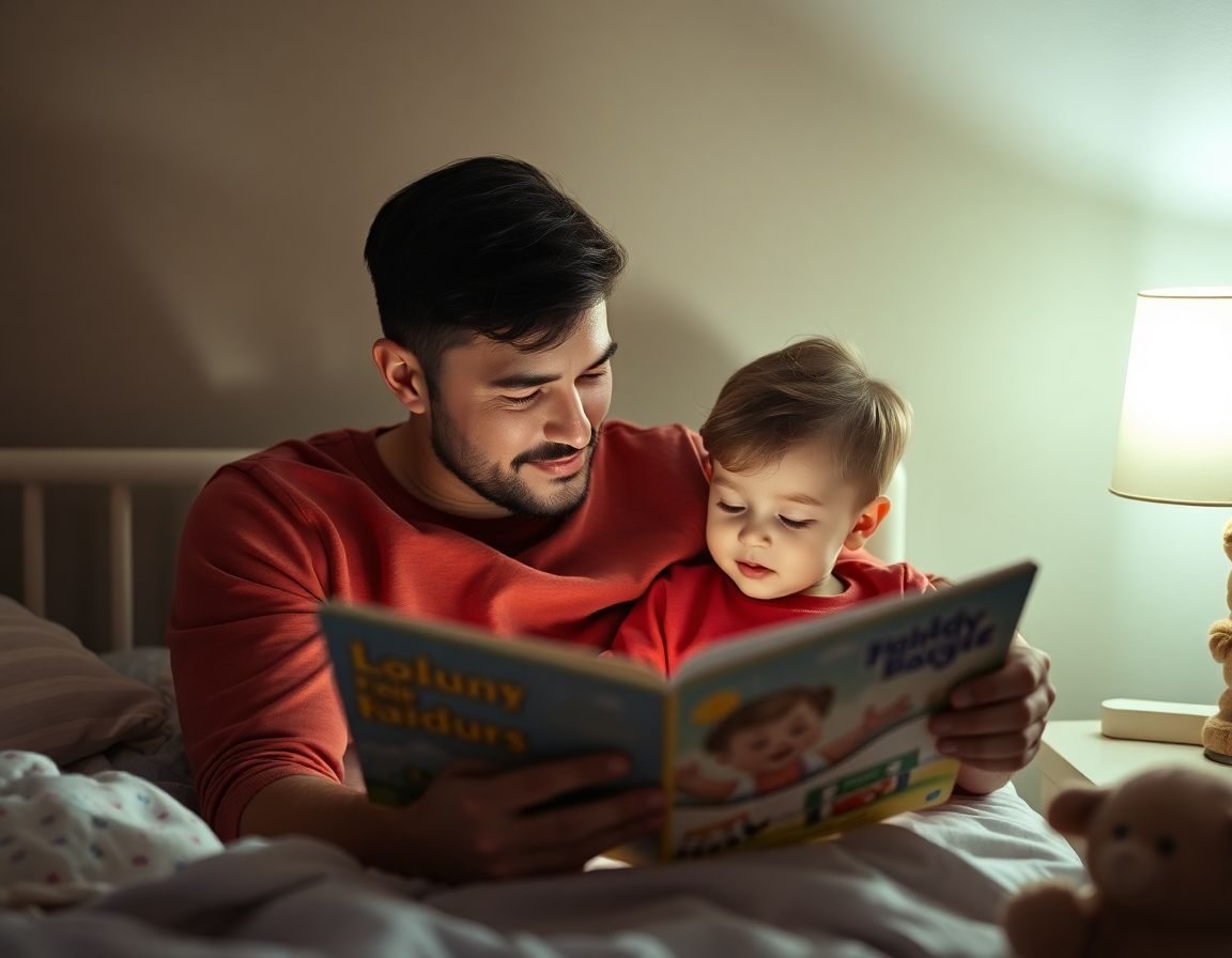 Los rituales de calma como el cuento nocturno ayudan a reemplazar el contacto de la toma antes de dormir.