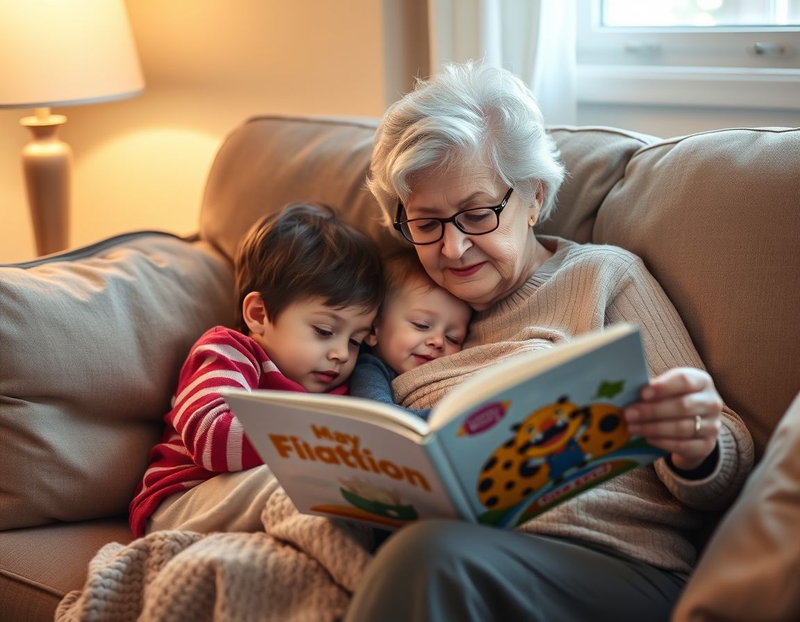 Los cuentos de la abuela llegan con una voz y una calma que el niño guardará para siempre en la memoria.