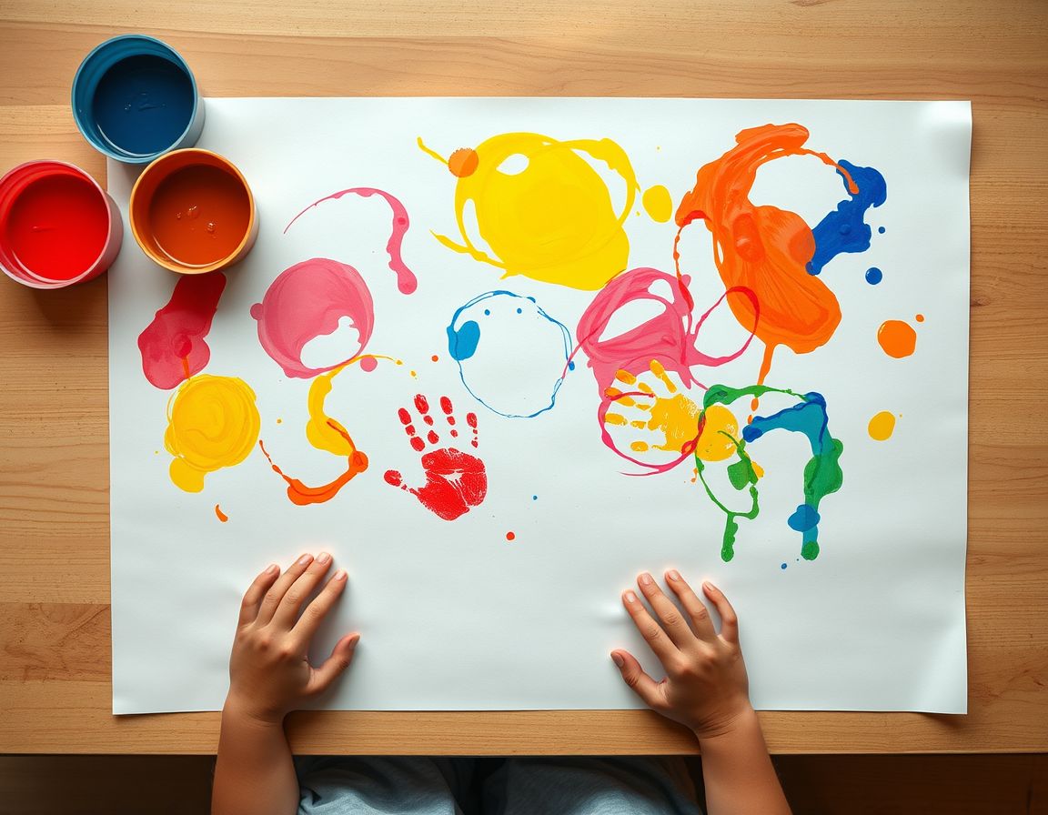 El arte de proceso abierto invita a los niños a explorar sin miedo al error, desarrollando resiliencia y creatividad.