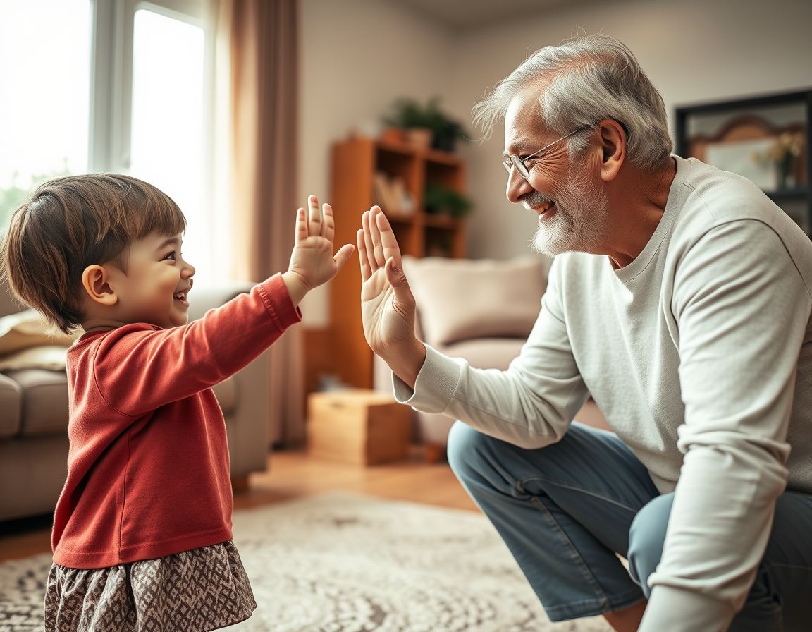 Chocar los cinco, saludar con la mano, un beso lanzado desde lejos: dar dos opciones concretas resuelve la escena mejor que cualquier explicación.