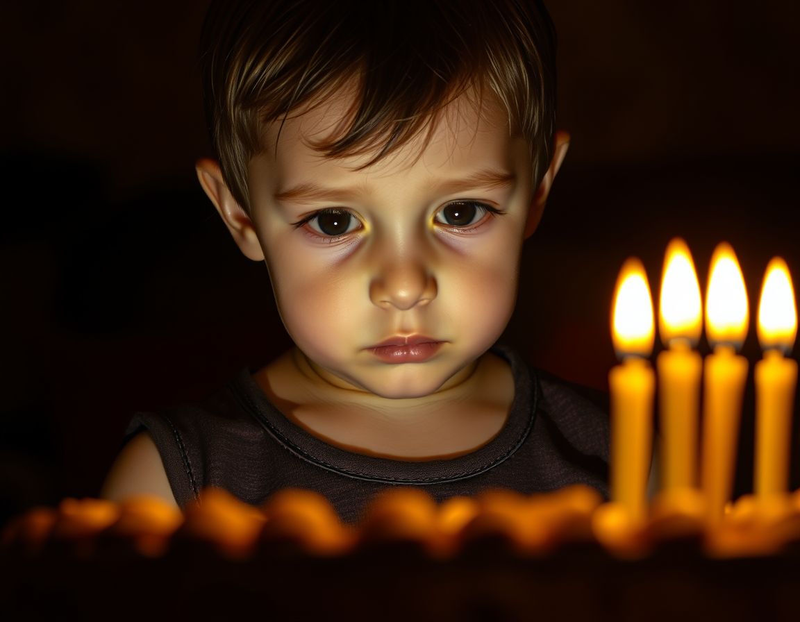 Luces apagadas, todo el mundo cantando y fuego en la mesa: el momento más difícil del día.